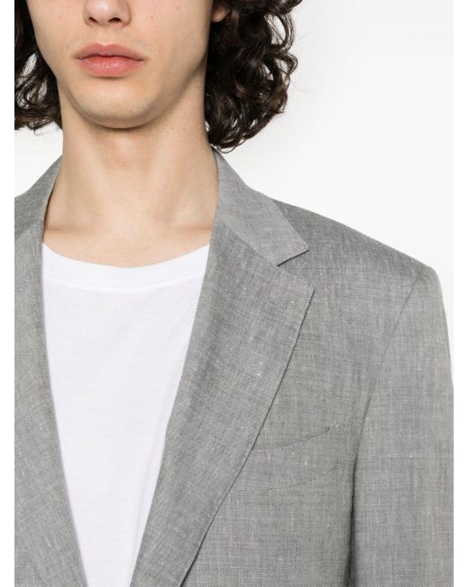Canali Gray Slub-texture Suit for men