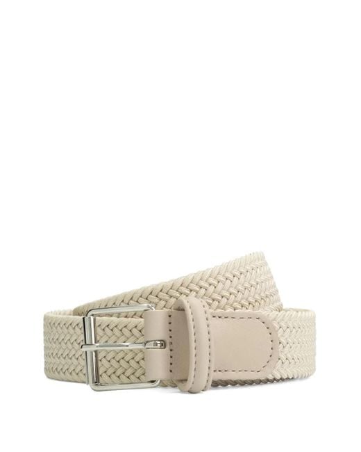 Andersons White Woven Belt for men