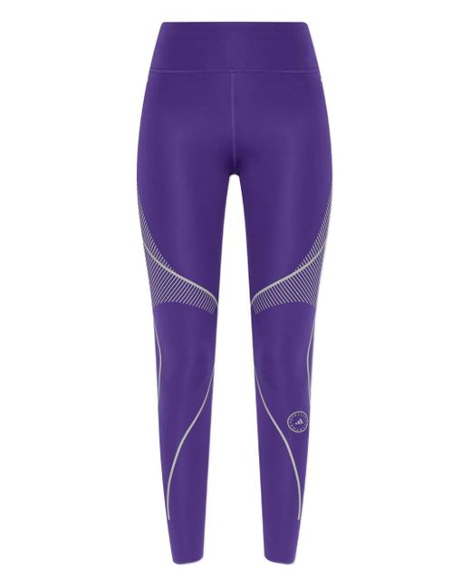 X Stella Mccartney Legging À Logo Imprimé Adidas By Stella McCartney en coloris Purple