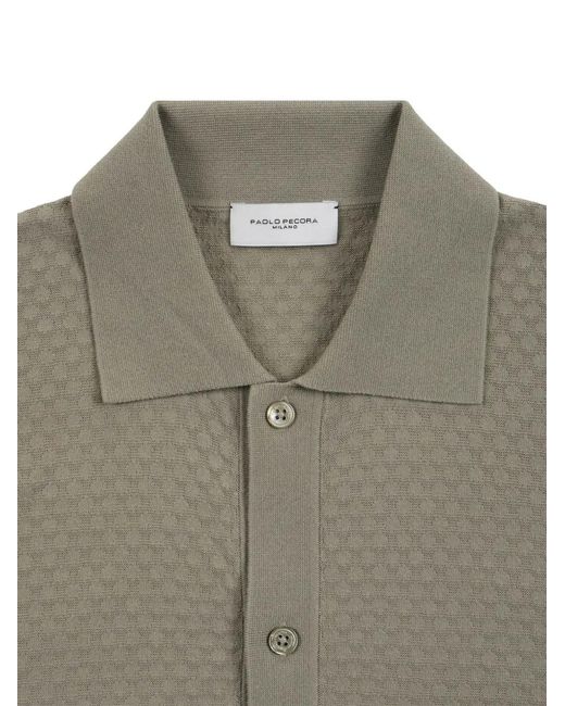 Paolo Pecora Gray Cotton Shirt for men