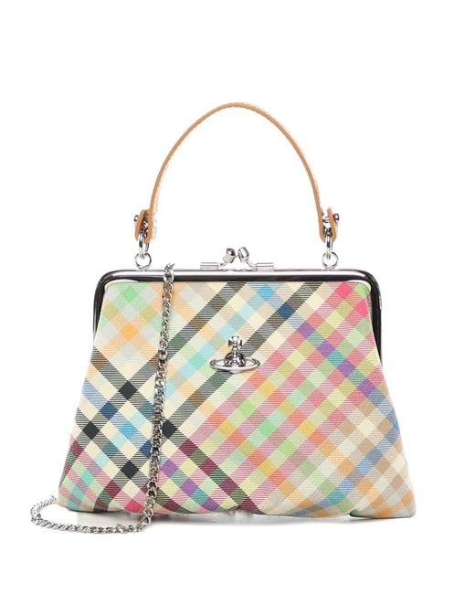 Vivienne Westwood White Granny Tote Bag