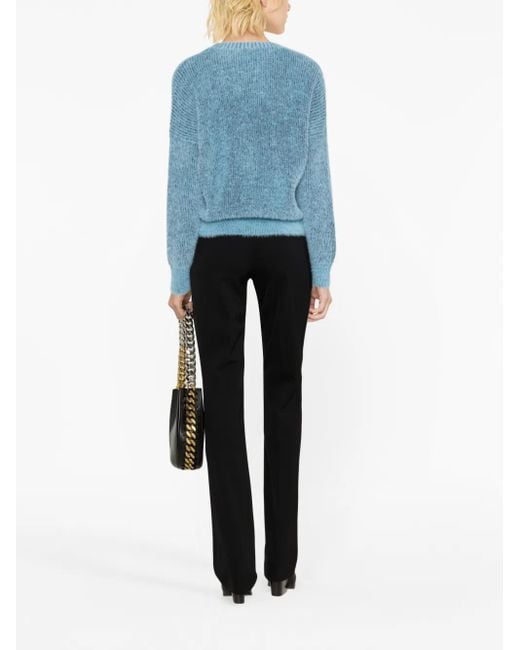 Stella McCartney Black Low Waist Slim Pants