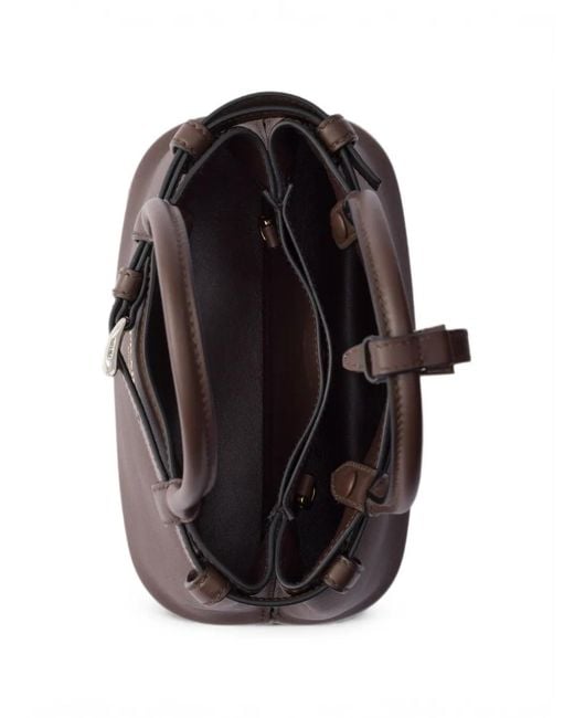Prada Purple Buckle Small Leather Bag With Belt