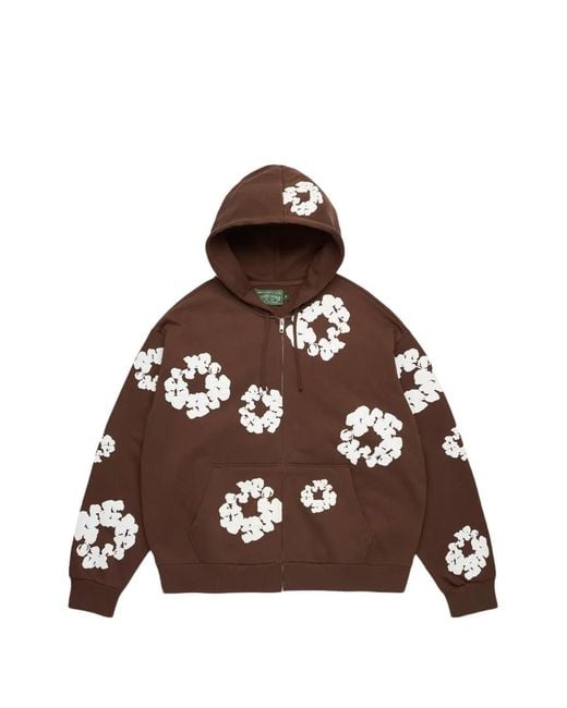 DENIM TEARS Brown Cotton Wreath Hoodie for men