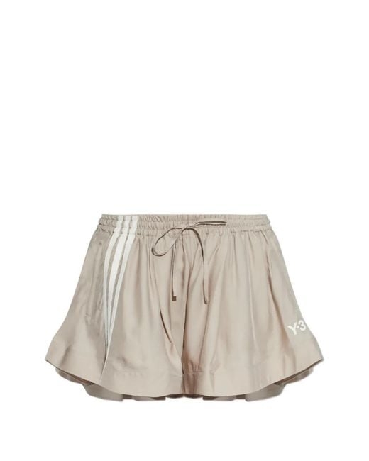 Bermudas Con Logo Y Cordones Y-3 de color White