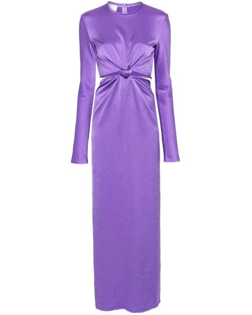 Nanushka Purple Bonno Cut-out Maxi Dress