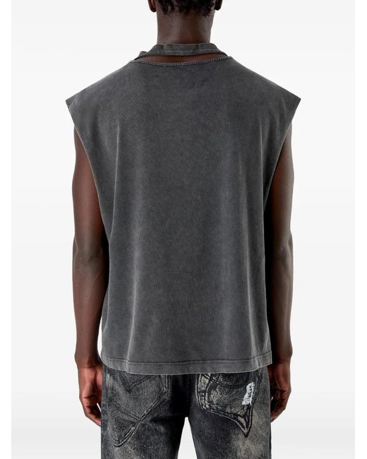 CAMPERLAB Black Graphic Tank Top