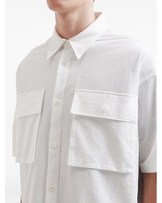 Izzue White Pockets Shirt for men