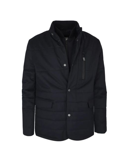 Pal Zileri Black Zip-Pocket Jacket for men