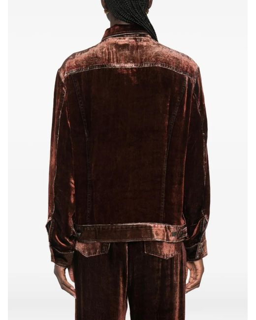 Pierre Louis Mascia Brown Kandox Button-Down Jacket