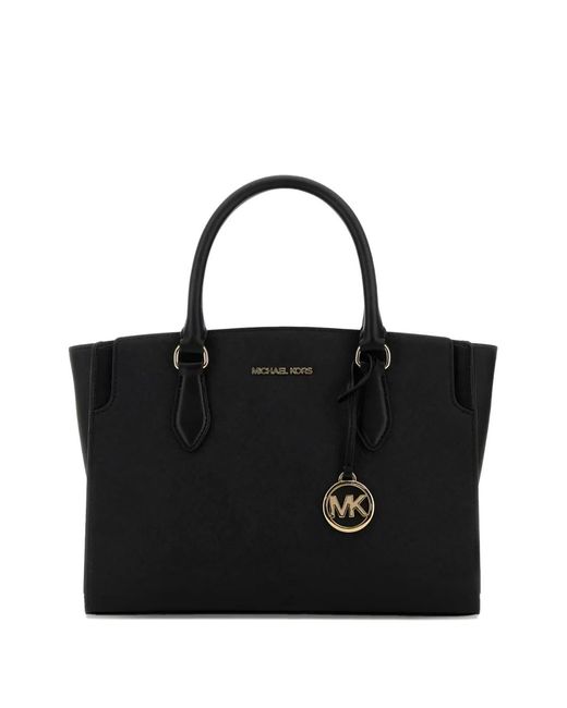MICHAEL Michael Kors Black Logo Satchel Bag