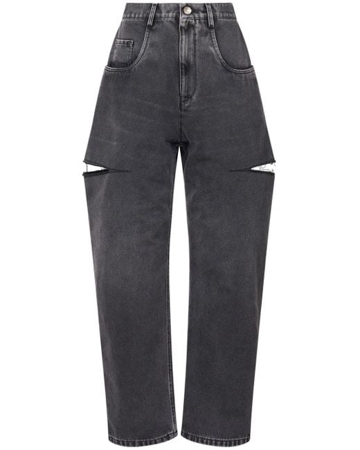Maison Margiela Jeans Met Toelopende Pijpen in het Gray