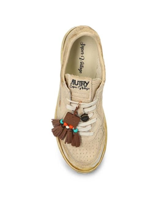 Autry Natural Medalist Tassel-Detail Sneakers