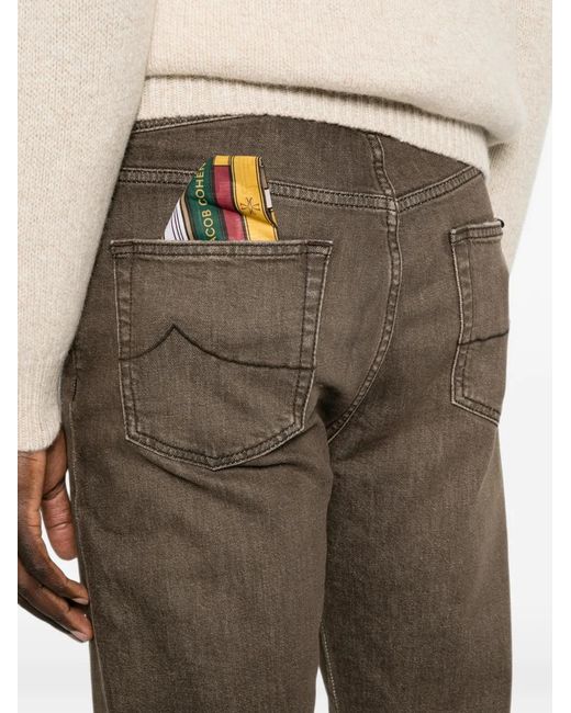 Jacob Cohen Gray Straight-Leg Jeans for men