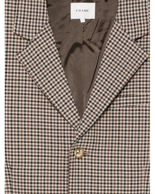 FRAME Gray Notched-Lapel Jacket