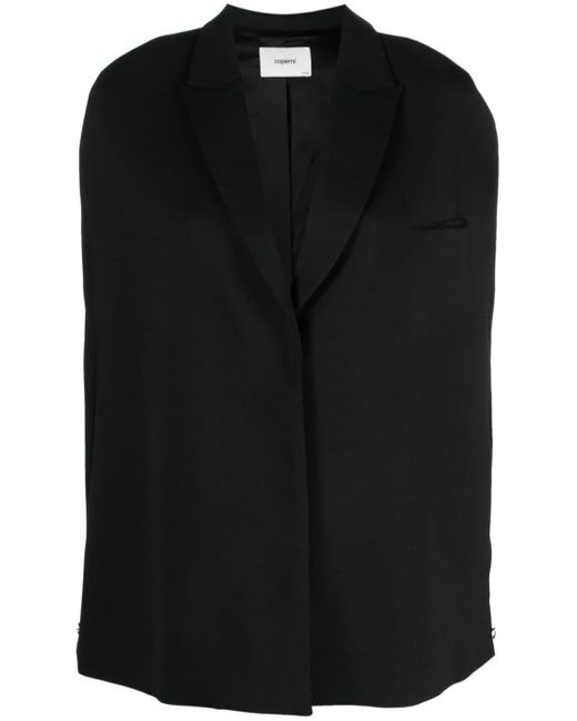 Sleeveless cape blazer clearance