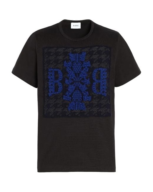 Barrie Black Logo-Patch T-Shirt