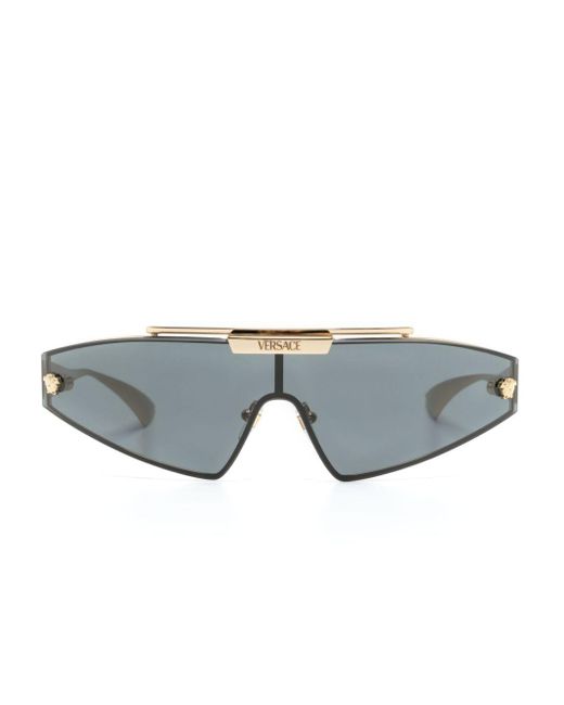 Versace Gray Oversize-frame Sunglasses