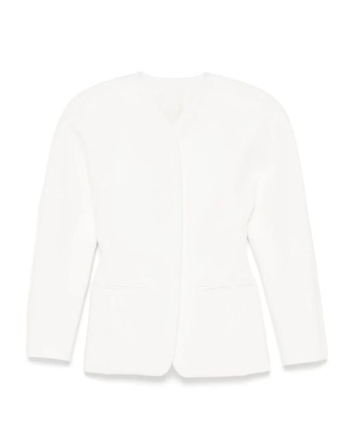 Jacquemus White La Croisière 'The Ovalo' Blazer