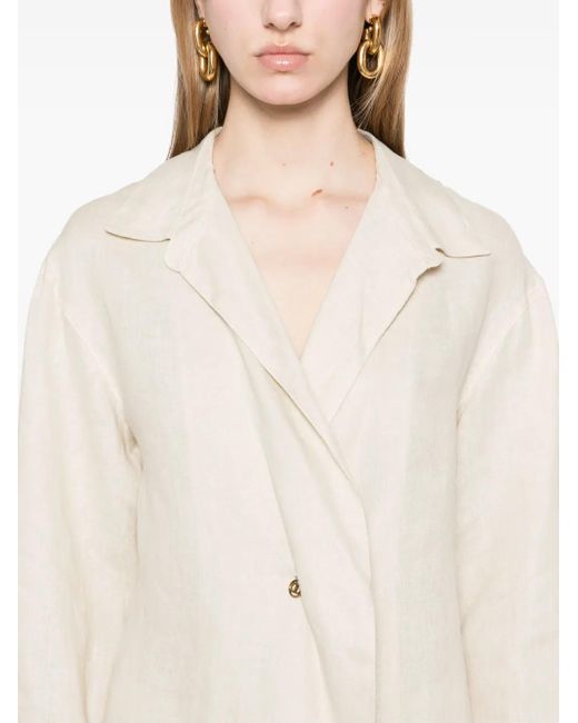 Twinset White Linen Blouse