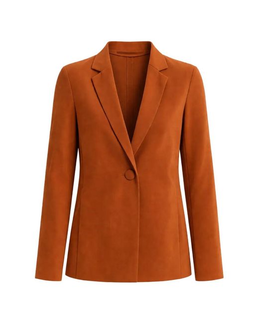 Maliparmi Brown Single-Breasted Blazer