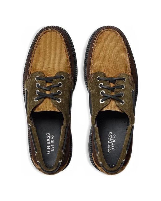 G.H.BASS Brown Ranger Camp Moccasins for men