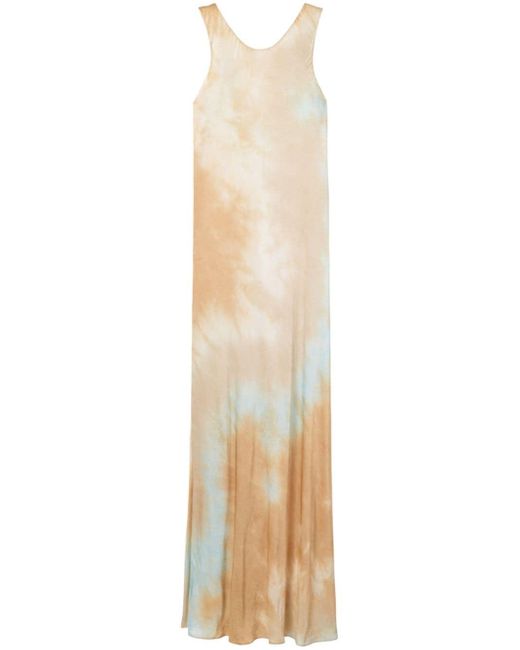 A.L.C. White Amana Tie Dye-print Maxi Dress