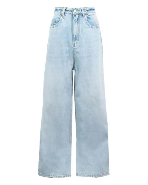 ICON DENIM Blue Coco Wide-Leg-Jeans