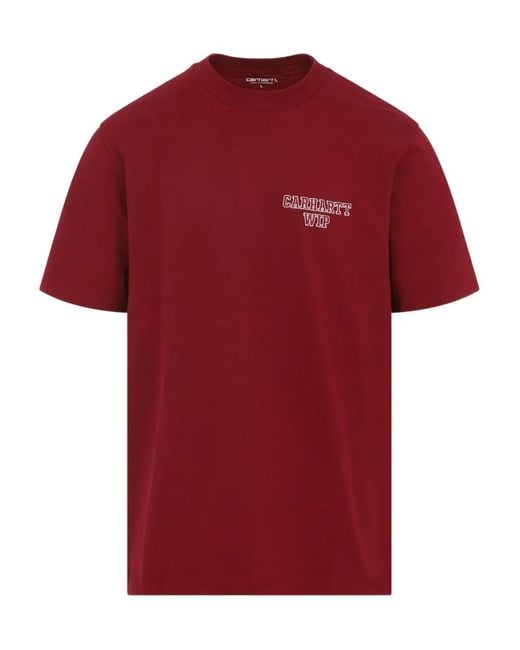Carhartt S/S Alumni Logo-Embroidered Cotton T-Shirt for men