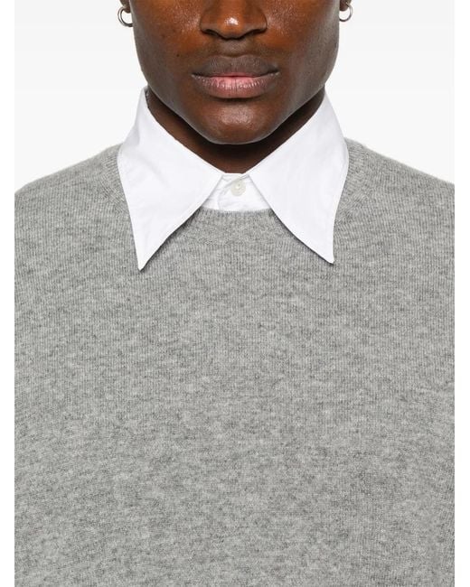 Comme des Garçons Gray Wool Sweater for men
