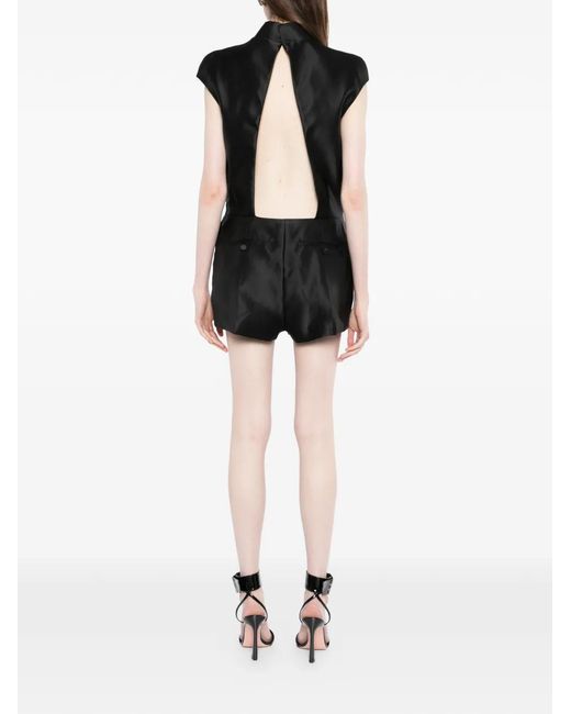 Tom Ford Black High-Neck Playsuit