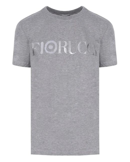 Fiorucci Gray X 10 Corso Como Logo-Print Crew-Neck T-Shirt