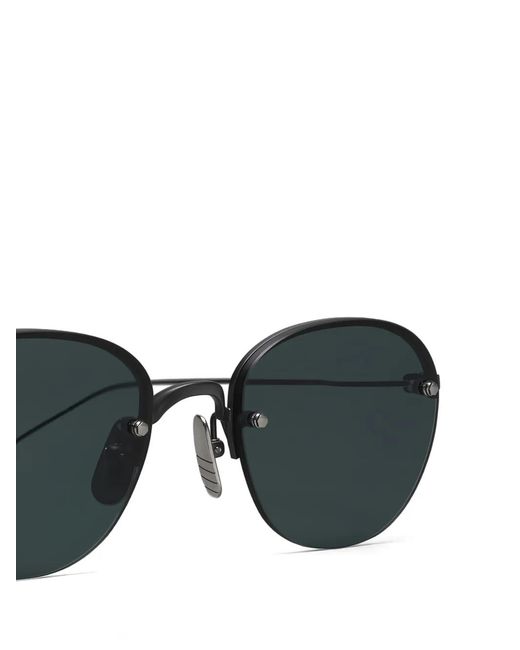 Thom Browne Black Round-Frame Sunglasses