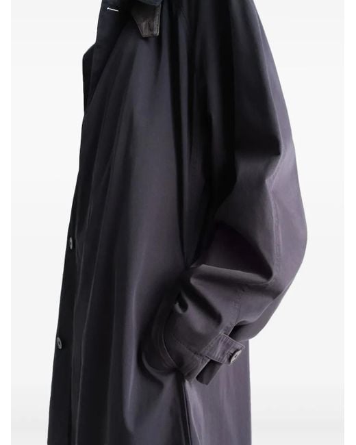 Lemaire Blue Button-front Raglan-sleeve Coat