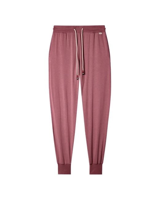 Paul Smith Red Pantalon De Jogging À Lien De Resserrage