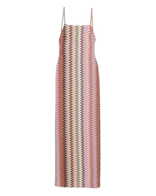 Missoni Red Open-Back Maxi Dress