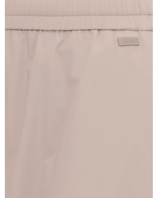 Herno Natural Drawstring Midi Skirt