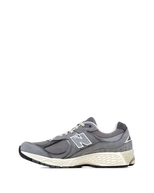 New Balance White 2002R Panelled Sneakers for men