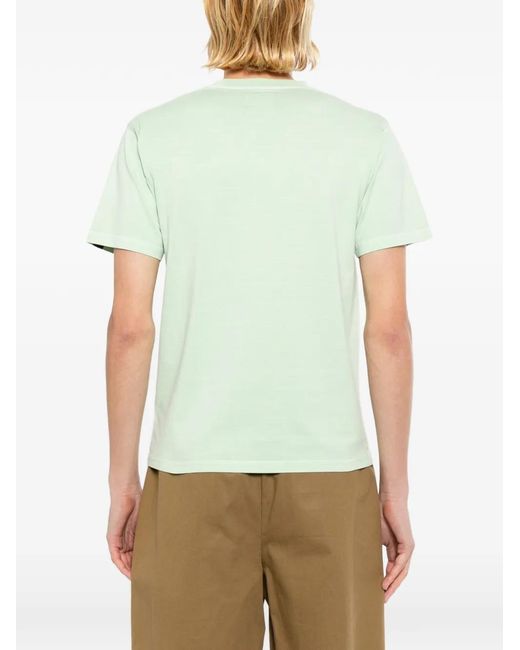 SPORT b. by agnès b. Green Logo-Embroidered T-Shirt for men