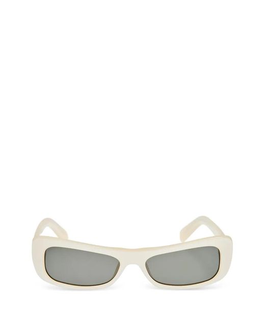 Jacquemus White Lunettes De Soleil À Monture Papillon Capri