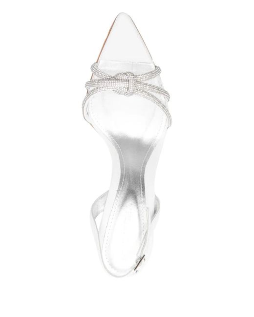 Ginissima White 95Mm Daisy Sandals