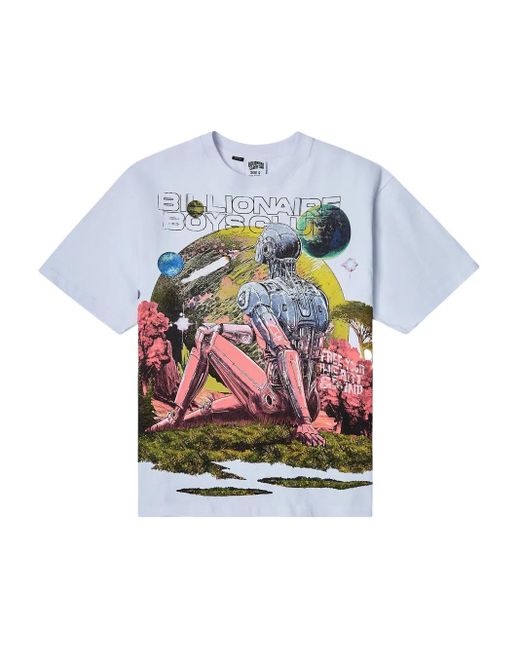 BBCICECREAM Dreams T-Shirt Met Grafische Print in het Blue voor heren
