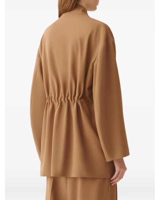 Fabiana Filippi Brown Buttoned Blazer