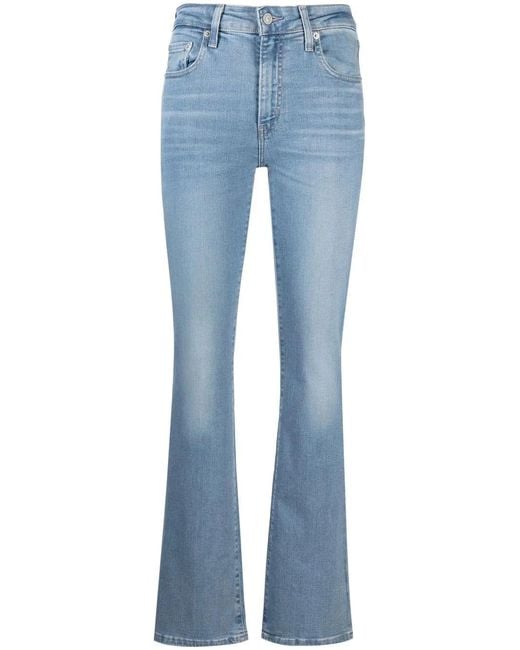 Levi's Blue 725 High-Rise Bootcut Jeans