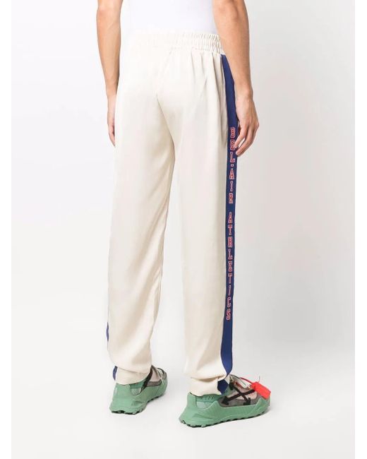 メンズ BEL-AIR ATHLETICS ロゴテープ トラックパンツ White