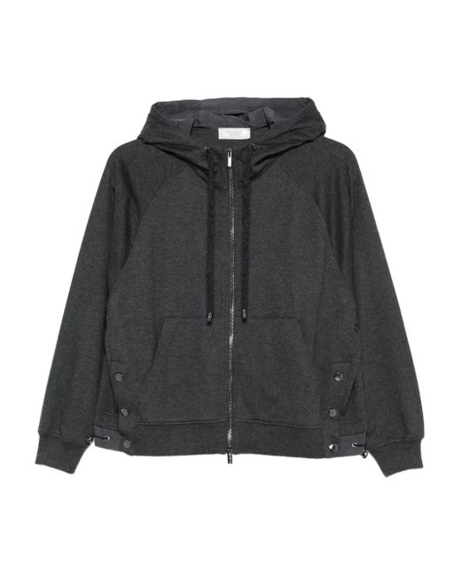 Sudadera con capucha y manga raglán Peserico de color Black