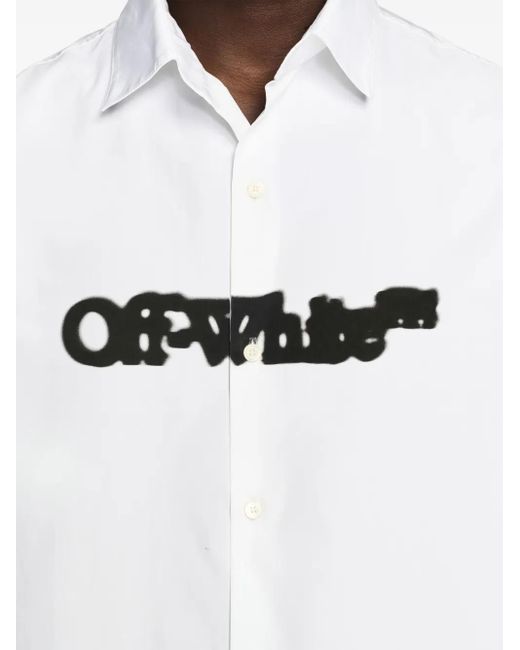 Off-White c/o Virgil Abloh White Shirt With Rear Maxi Arrow Logo for men
