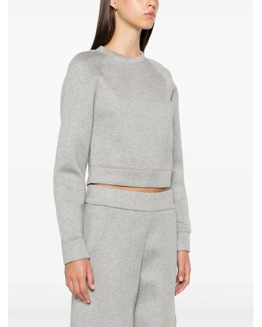 Chiara Ferragni White Logo-Patch Sweater