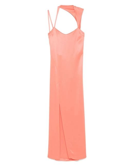 IRO Pink Asymmetric Maxi Dress
