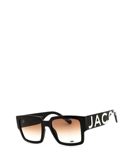 Marc Jacobs Black Square-Frame Sunglasses